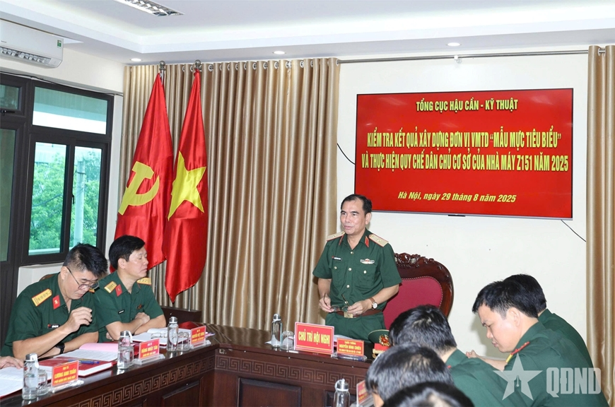 Lãnh đạo Tổng cục Hậu cần - Kỹ thuật kiểm tra tại một số đơn vị